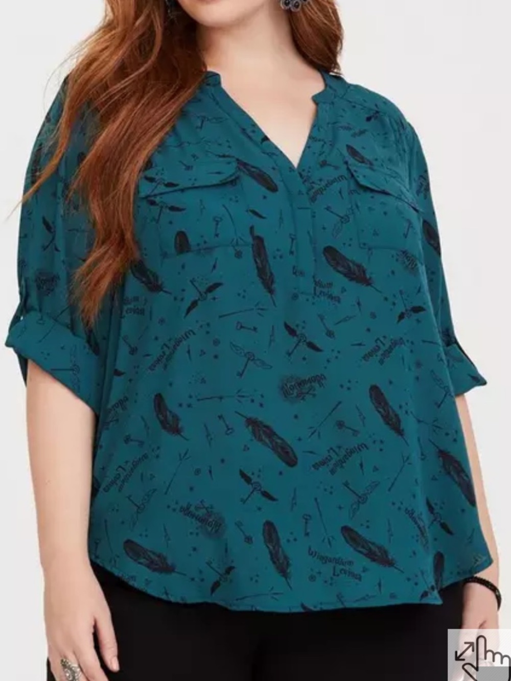 torrid Harry Potter Harper Georgette Blouse